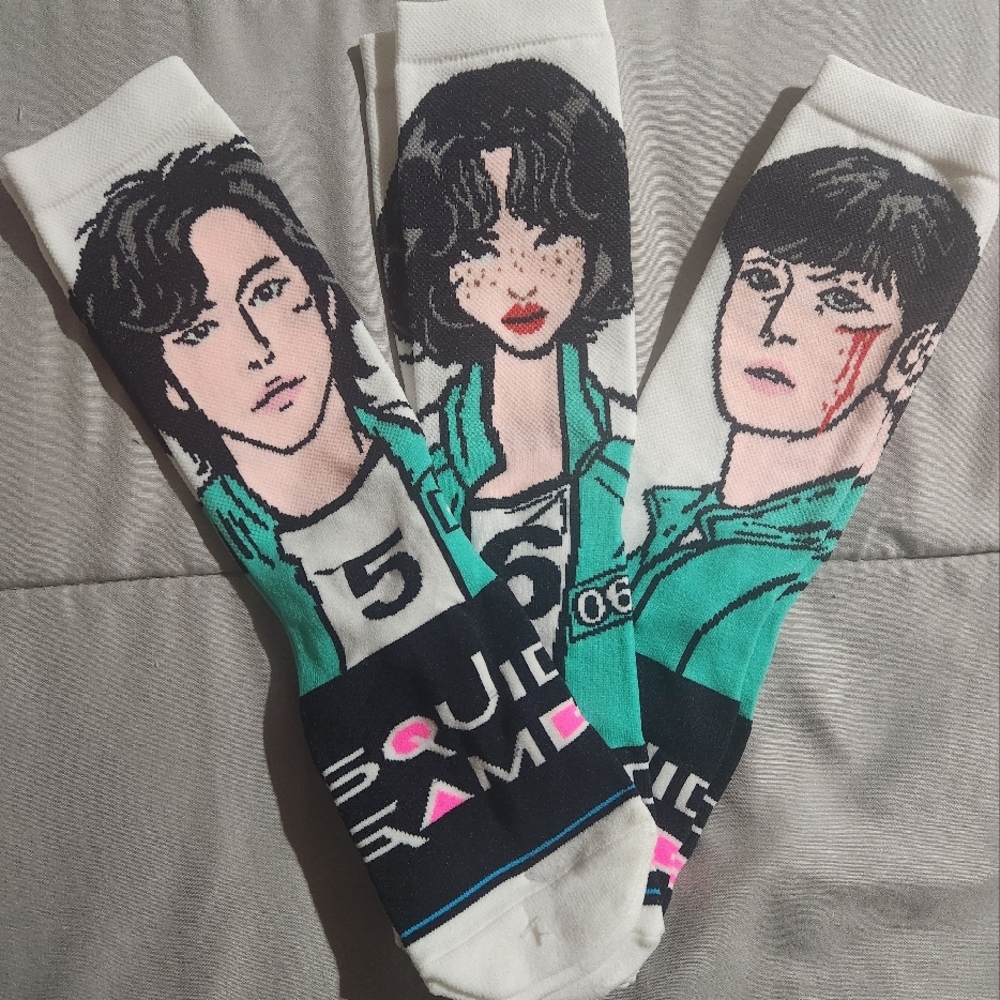 Squid Game Themed Socks - Multicolor